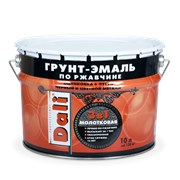Грунт-эмаль по ржавчине 3 в 1 с молотковым эффектом DALI 10 литров фото