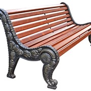 Металлические, деревянные, чугунные, кованые скамейки фото