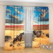 Камни в пустыне арт.ТФА2289 (145х275-2шт) фотошторы (штора Сатен ТФА) фото