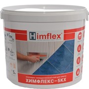Эпоксидно-полиуретановый двухкомпонентный клей для плитки Химфлекс 5КХ, белый, 5 кг фото