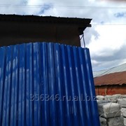 Кровельный монолитный поликарбонат 0,8 мм. Синий матовый фото
