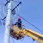 Строительство воздушных линий электропередач фото