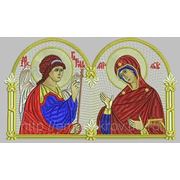 Икона Благовещение Пресвятой Богородицы - дизайн для машинной вышивки фото