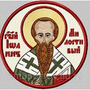 Икона СВ Иоанн Милостивый - дизайн для машинной вышивки фото