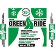 Антигололедный реагент «GREEN RIDE» 25кг фото