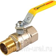 Кран шаровой для газа 1/2“ внутренняя-наружная резьба рычаг CTM ГАЗ фото