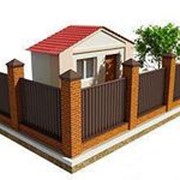 Забор из профнастила фото
