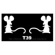Трафарет для временных тату размер 16*9см(Т39) фото