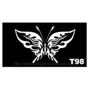 Трафарет для временных тату размер 16*9см(Т98) фото