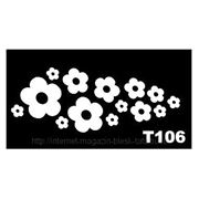 Трафарет для временных тату размер 16*9см(Т106) фото