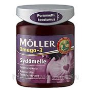 Рыбий жир в капсулах MOLLER Sydamelle 76 капс.(EPA, DHA, ALA) и льняное масло. фото