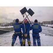 Очистка от сосулек фото