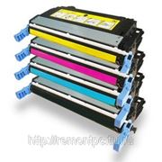 Заправка лазерного цветного картриджа HP CE250A Black CLJ CP3525/CM3530 c заменой чипа черный фото