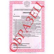 Лицензия МЧС России (Пожарная лицензия) фото