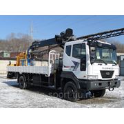 Услуги крана-манипулятора Daewoo Novus + Hiab 190T, грузоперевозки фото