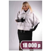 Шуба из меха рекс BLG 146-01 фото