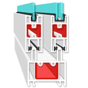 Оконные профили Слайдорс со стеклом и стеклопакетом фото