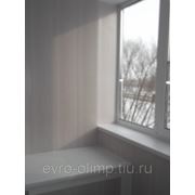 Отделка балкона пластиком(белый ясень 121-серия,глубокая лод.