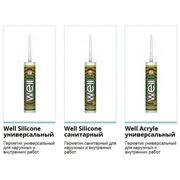 Герметик санитарный Well Silicone силиконовый для наружных и внутренних работ фото