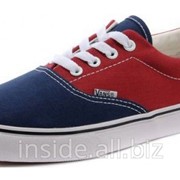 Кеды Vans Classic Era сине-красные фото