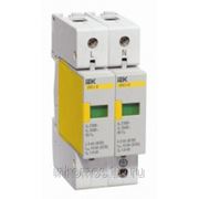 Ограничитель импульсных перенапряжений ОПС1-D 4Р In=5kA Un=230B Im=10kA ИЭК | арт. MOP10-4-D фото