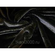 Мех искусственный мутон черный фото