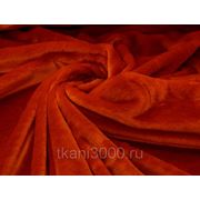 Мех искусственный коротковорсовый ржавый фото