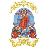 Закладка в Евангелие Воскресение Христово - дизайн для машинной вышивки фото
