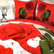 Постельное белье сатиновое 5D Артикул 103 фото