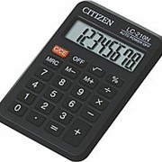 Калькулятор карманный Citizen LC-210N, 8-разрядный, черный фото