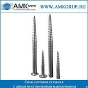 Свая винтовая стальная с литым многовитковым наконечником СВС(лмн) 133мм фото
