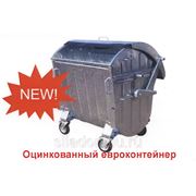 Евроконтейнер оцинкованный 1100л фото
