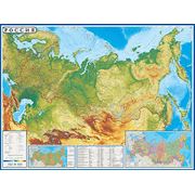 Настенная карта России (физическая) “Россия“ 158х118 м фото
