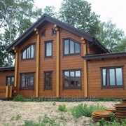 Брус клееный профилированный фото