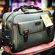 Дорожная сумка на колесах ASIAPARD 8969 48х28х32см коричневая фото
