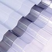ПВХ профилированный лист С8; ш:1214мм д:3000мм S:3.64м2 т:0.9мм прозрачный фото