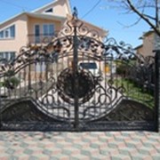Ворота кованые фото