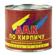Лак по кирпичу и природному камню фото