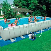 Каркасный бассейн Intex Rectangular Ultra Frame 28372 (975x488x132 см.) фото