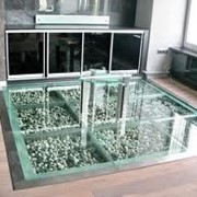 Ступени, полы стеклянные фото