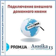 Подключение внешнего доменного имени (без стоимости домена) для сайта на prom.ua фото