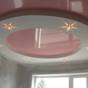 Натяжные потолки двухуровневые фото