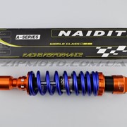 Амортизатор GY6 350mm, тюнинговый NDT оранжево-синий фото