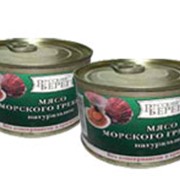 Мясо морского гребешка натуральное 240 гр. ж/б фото