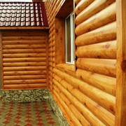 Сайдинг Бревно металлический фото