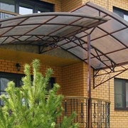 Козырек металлический фото