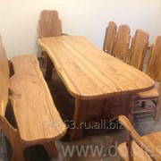 Набор столовой мебели из массива карагача Сказка фото