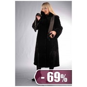 Шуба меховая мутон BLG A15085-3 фото