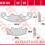 ТОРМОЗНЫЕ КОЛОДКИ TRW MCB569 фото