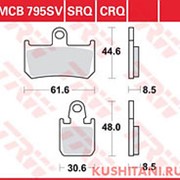 ТОРМОЗНЫЕ КОЛОДКИ TRW MCB795SRQ фото